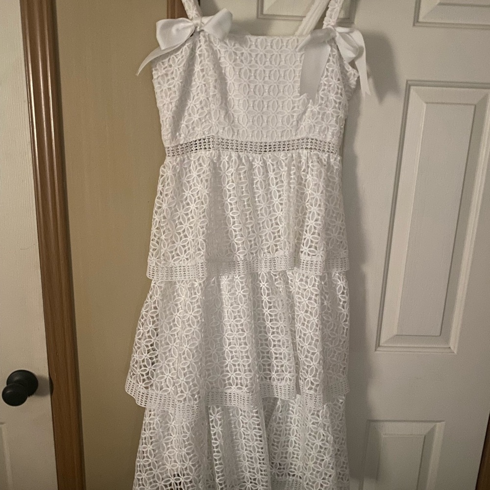 White Lace Ladies Dress